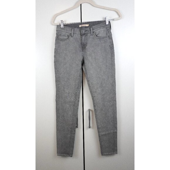 Levi's "710 Super Skinny" Mid-Rise Jeans in Grey - Picture 1 of 6